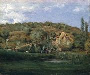julian alden weir A French Homestead oil painting on canvas